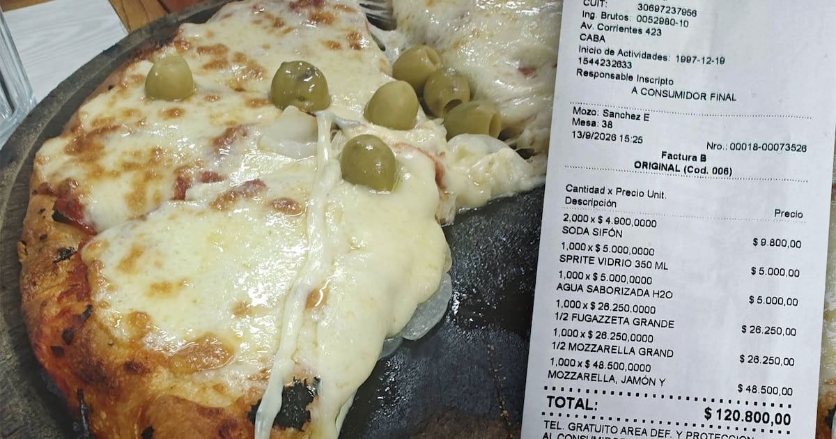 Una salida a una pizzería clásica de Buenos Aires: cuánto se pagó por un combo de pizzas y bebidas en septiembre
