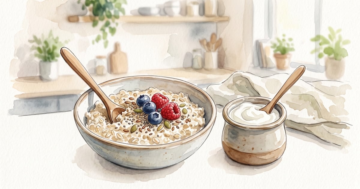 Avena y yogur griego: dos aliados distintos para un mismo intestino