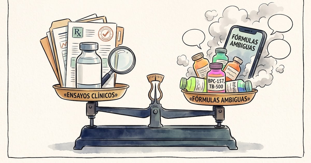 Péptidos bajo la lupa: por qué un especialista pide mirarlos uno por uno antes de probar ninguno