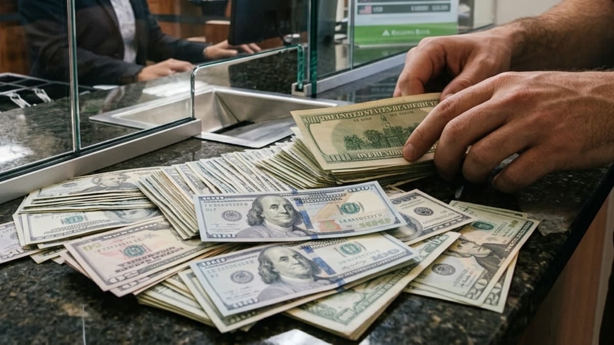 Dólar: el oficial cerró en 1540 pesos y el blue se sostuvo apenas por encima, en 1545