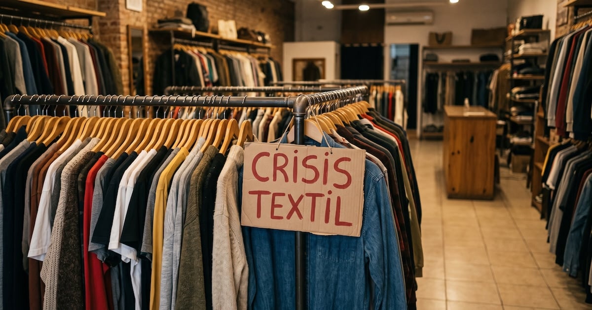 Textiles en rojo: la producción se derrumba 22,6% y se borran 28.322 puestos de trabajo desde 2023
