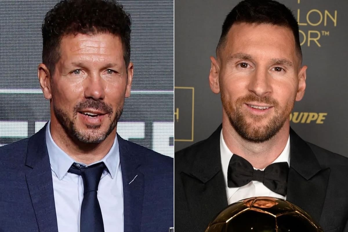 Simeone se quebró hablando de Messi y le tiró flores como si no hubiera mañana