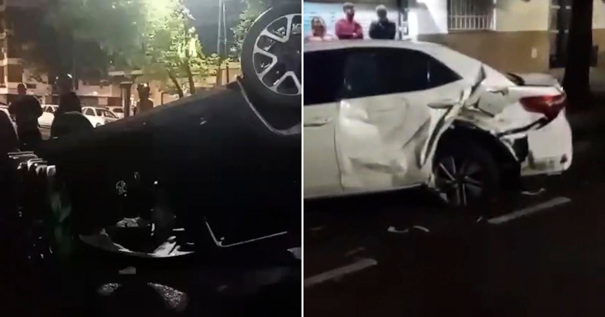 Una conductora con 1,79 gramos de alcohol en sangre volcó en Alberdi y Curapaligüe y dejó cinco personas hospitalizadas