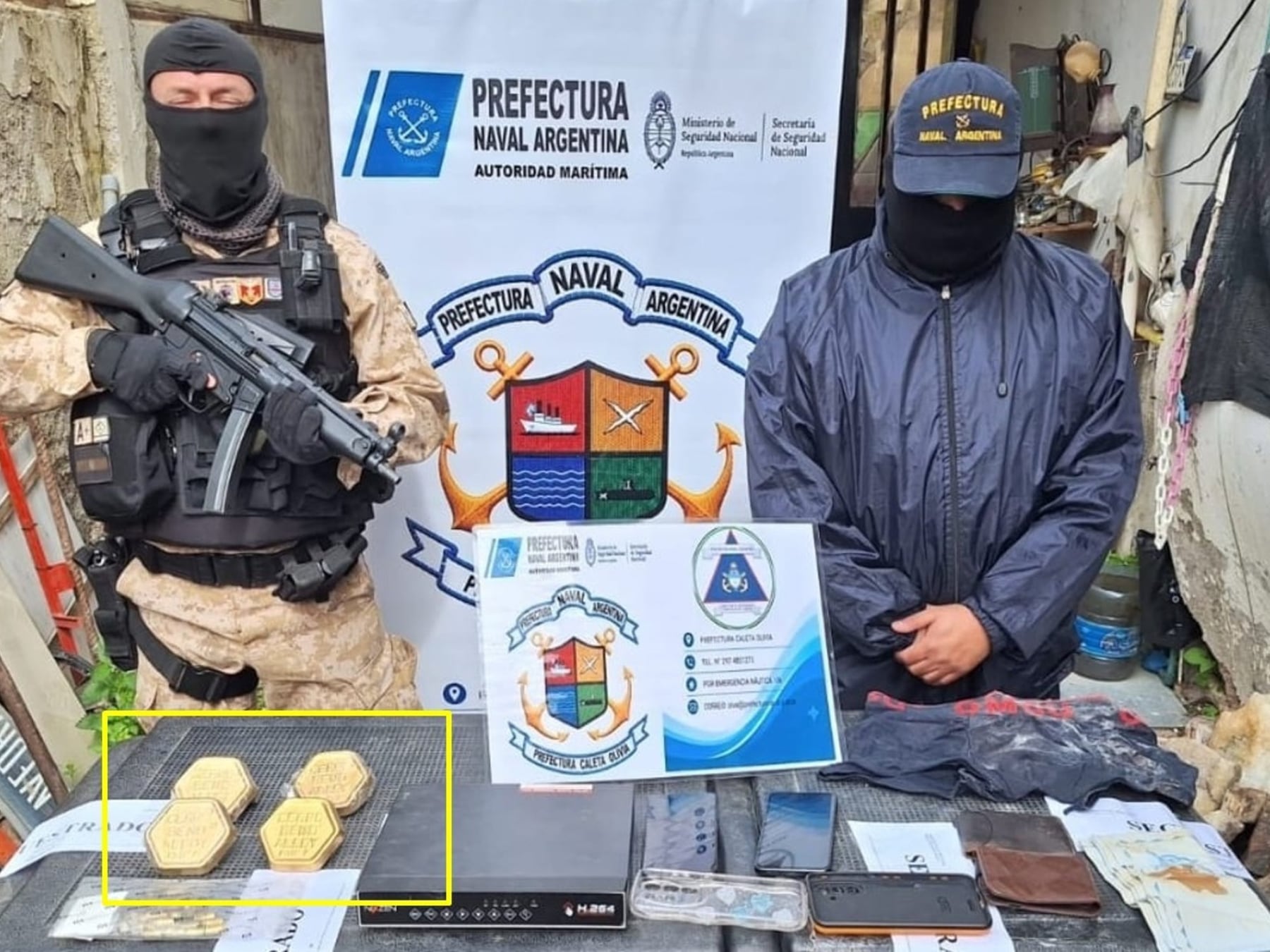 Caso García: los supuestos lingotes de oro secuestrados en Caleta Olivia eran en realidad una aleación usada en radioterapia