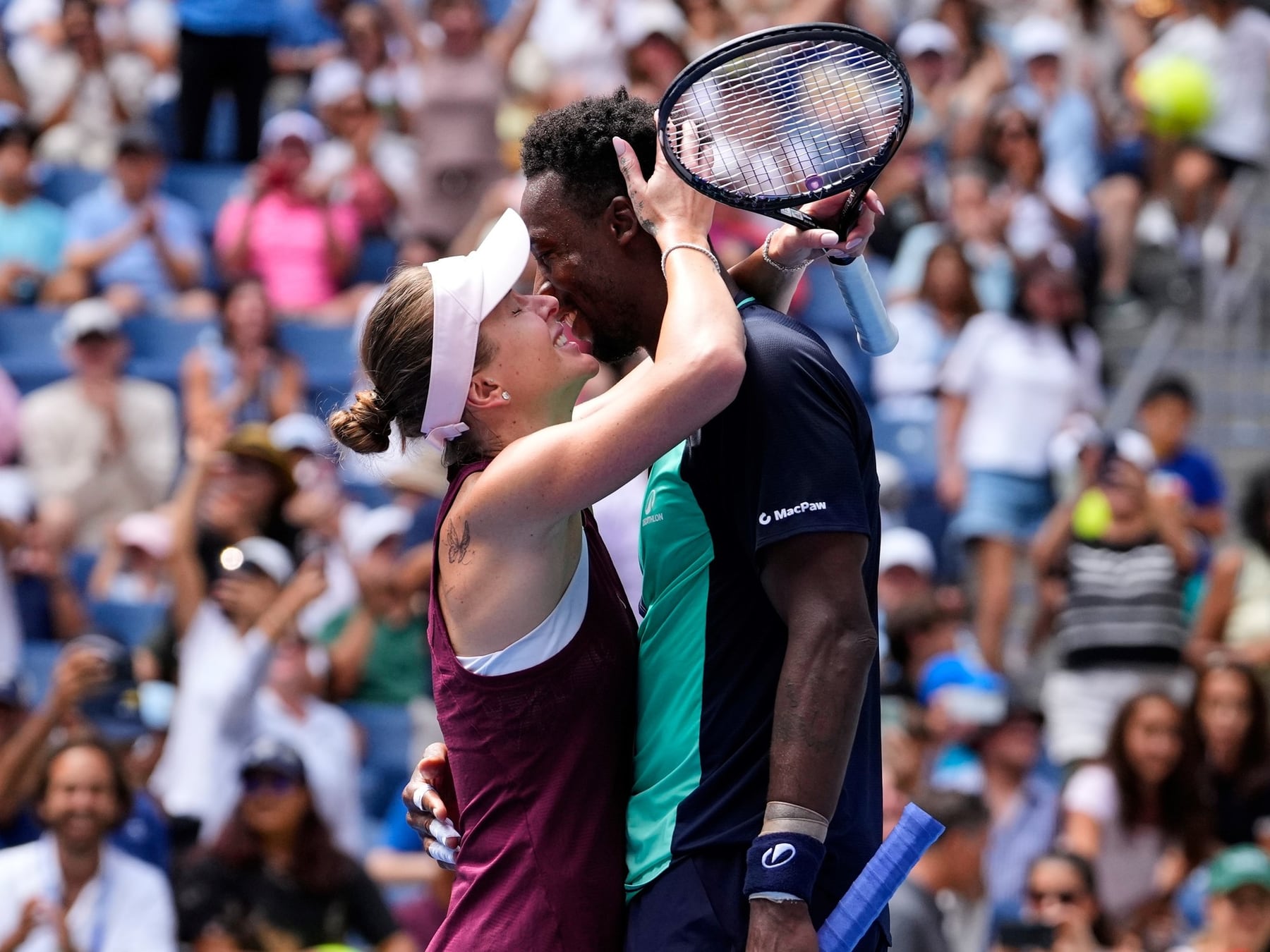 Svitolina corta con Monfils: cuando el corazón se va a la guerra y la raqueta se queda en casa